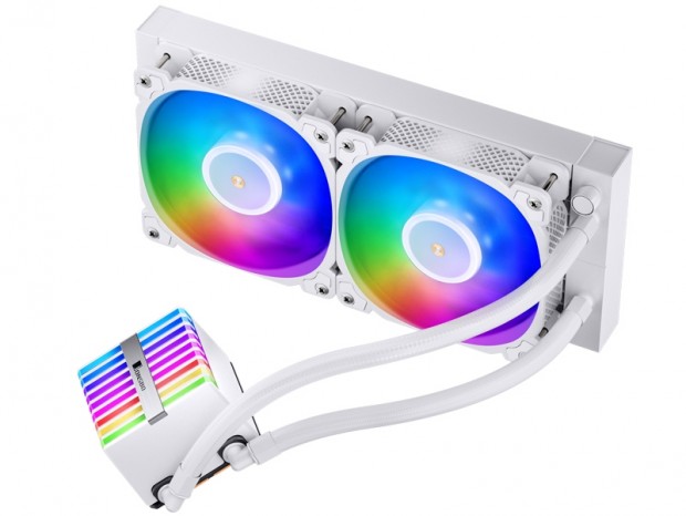 厚さ32mmの専用ファン採用オールインワン水冷、JOSBO「HXW ARGB White」シリーズ