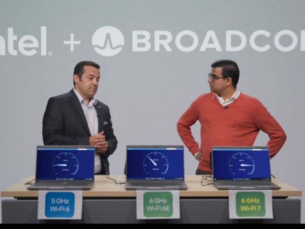 IntelとBroadcom、Wi-Fi 7の実動デモで5Gbpsを超える転送速度を達成