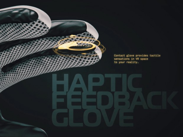 触覚フィードバック対応のSteamVR対応グローブ型コントローラ「Contact Glove」