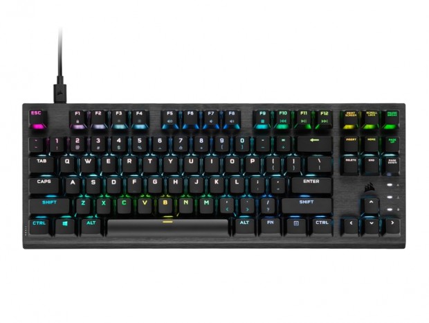 CORSAIR、8,000Hzレート対応＆光学式スイッチ搭載の「K60 PRO TKL」などキーボード2機種