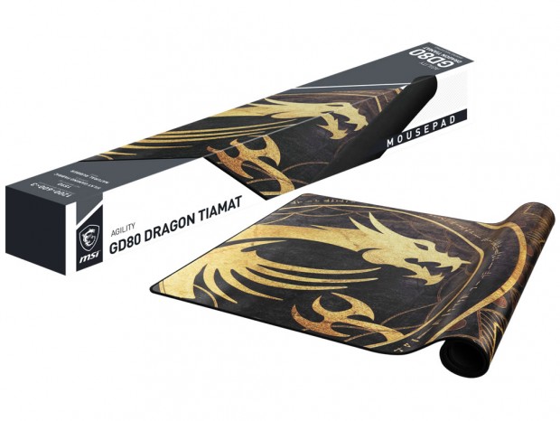 幅1.2mで税込約1万円のゲーミングマウスパッド、MSI「AGILITY GD80 DRAGON TIAMAT」