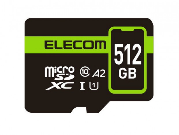 アプリケーションパフォーマンスクラスA2対応のスマホ向けmicroSDXCカードがエレコムから