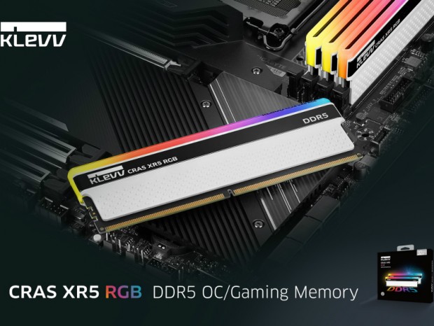 最高6,200MHzのオーバークロックDDR5メモリ、KLEVV「CRAS XR5 RGB DDR5」シリーズ