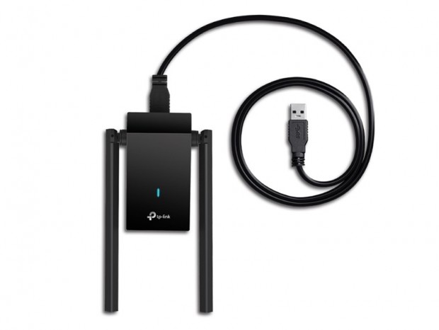 TP-LINK、ハイゲインアンテナ装備で1,800MbpsのWi-Fi 6子機「Archer TX20U Plus」