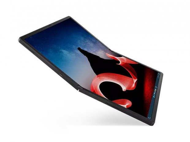 折りたたみ式有機EL採用の16.3型2-in-1、レノボ「ThinkPad X1 Fold」