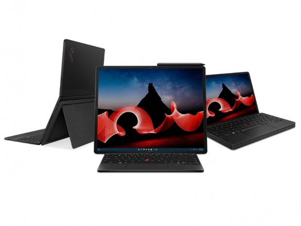 折りたたみ式有機EL採用の16.3型2-in-1、レノボ「ThinkPad X1 Fold」