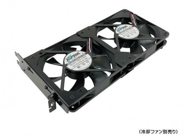 長尾製作所、精密加工で垂れ下がりを解消した「PCIスロット用120mmファンステイPRO 改」