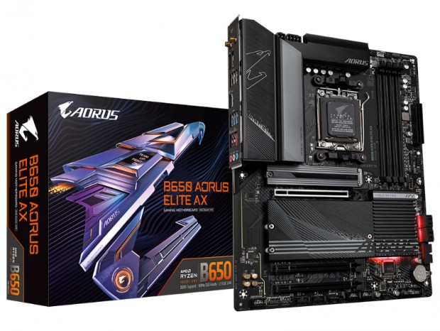 AMD B650チップ採用のゲーミングマザーボード、GIGABYTE「B650 AORUS ELITE AX」発売