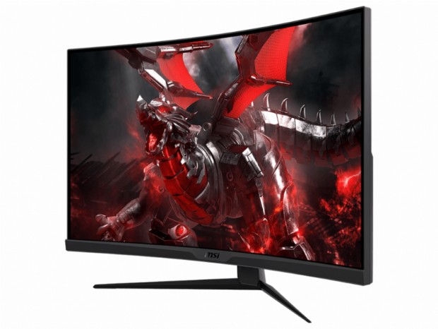 曲率1000Rの32型フルHDゲーミング液晶ディスプレイ、MSI「G322C」