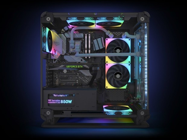 フレームが美しく光る高静圧ファン、Thermaltake「TOUGHFAN RGB」シリーズ