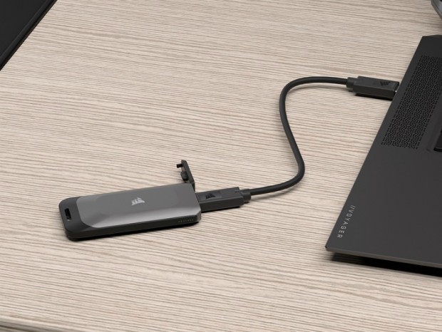 帯域幅20GbpsのUSB 3.2 Gen2x2対応ポータブルSSD、CORSAIR「EX100U」の発売日と価格が判明
