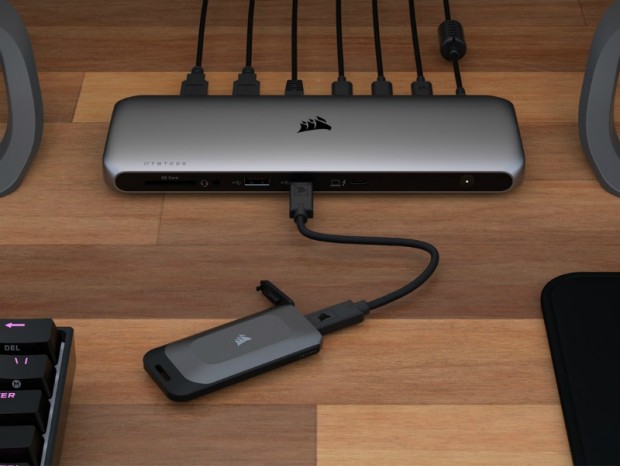 帯域幅20GbpsのUSB 3.2 Gen2x2対応ポータブルSSD、CORSAIR「EX100U」の発売日と価格が判明