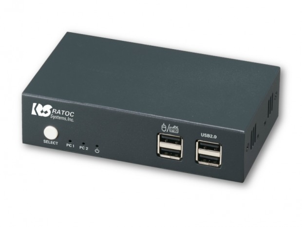 4Kデュアルディスプレイに対応するPC切替器、ラトック「RS-250UH2」