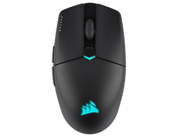 CORSAIR、低遅延ワイヤレスなど3種接続の軽量コンパクトゲーミングマウス「KATAR ELITE WIRELESS」
