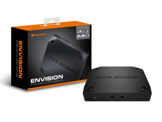 4K/60Hzパススルー対応のゲームキャプチャユニット、COUGAR「ENVISION」