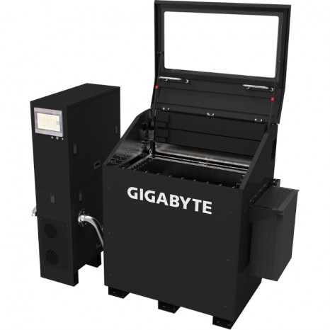 GIGABYTE、冷却液にサーバーを沈めるデータセンター向け液浸冷却システム発表