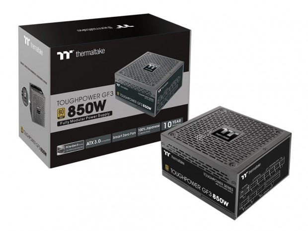 Thermaltake、ATX 3.0対応のGOLD認証電源「TOUGHPOWER GF3 GOLD」に850Wモデル追加
