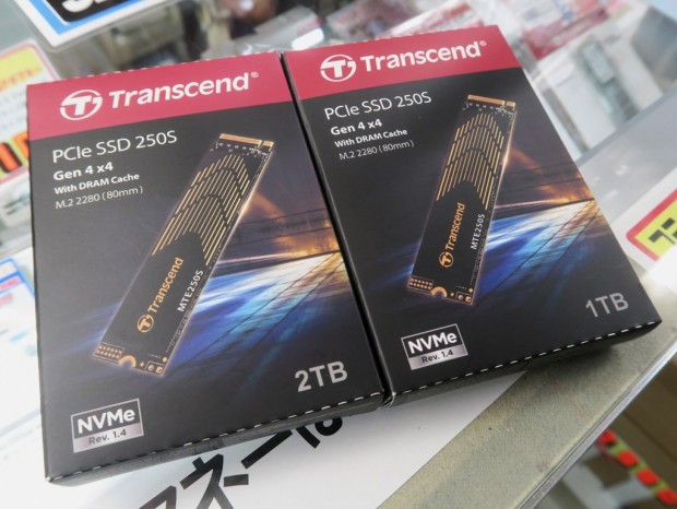 PCIe SSD 250Sシリーズ パッケージ