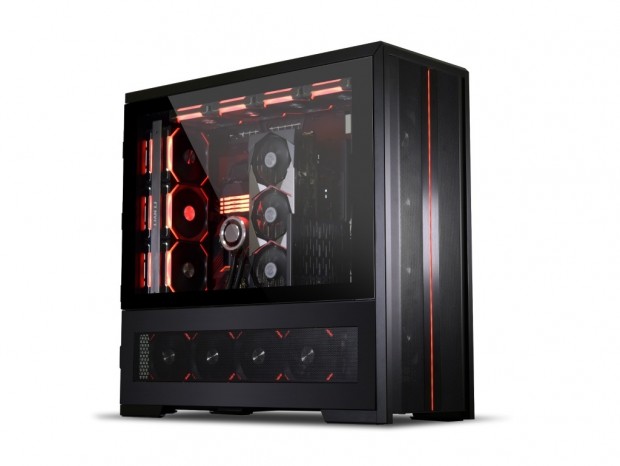 LIAN LI V3000 PLUS BLACK PCケース 国内限定5台のデュアルシステム対応フルタワー、Lian Li「V3000 PLUS