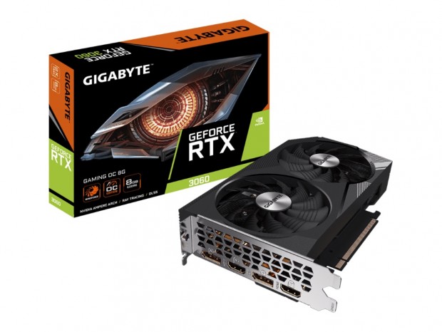 カード長を約200mmに抑えたGeForce RTX 3060 GDDR6 8GBがGIGABYTEから発売