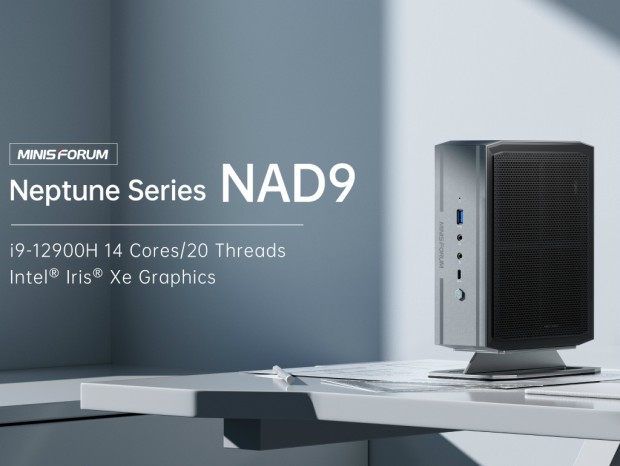 4Kの4画面表示に対応するCore i9-12900H搭載超小型PC、MINISFORUM「NAD9」