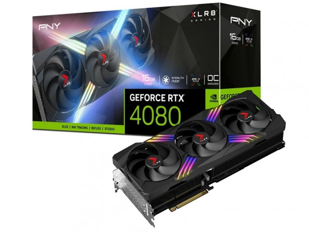 ヒートパイプ8本の3連ファンクーラーを搭載したGeForce RTX 4080がPNYから発売