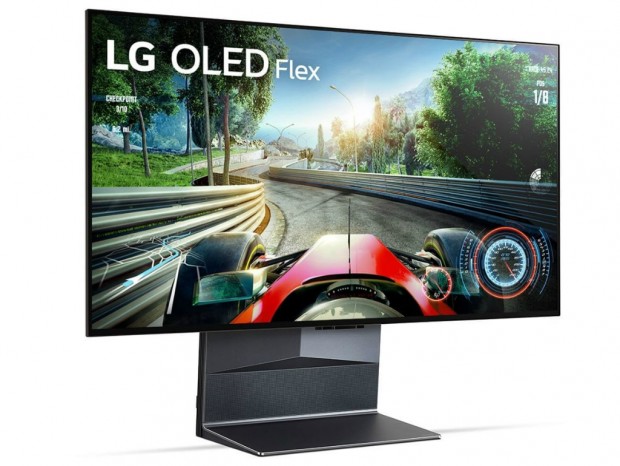 20段階に曲げられる42型4K有機ELテレビ「LG OLED Flex」予約受付開始