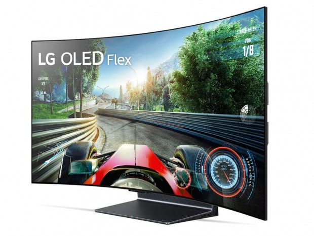 20段階に曲げられる42型4K有機ELテレビ「LG OLED Flex」予約受付開始