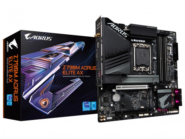 Intel Z790採用のゲーミングMicroATXマザーボード、GIGABYTE「Z790M AORUS ELITE AX」
