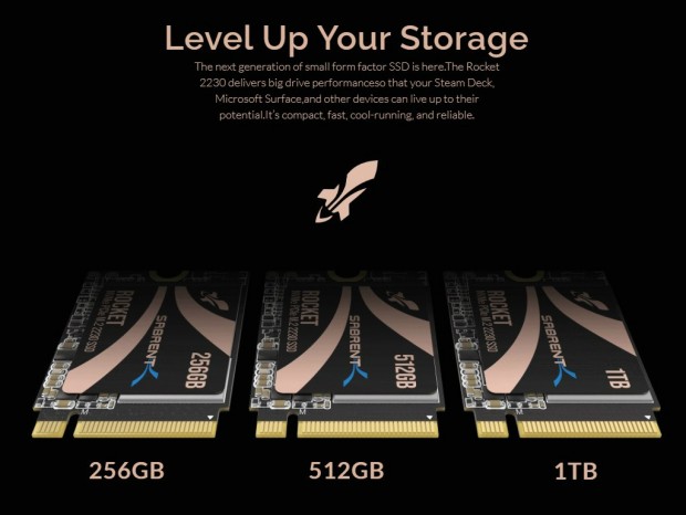 Steam Deck対応のM.2 2230 PCIe 4.0 SSD、Sabrent「Rocket 2230