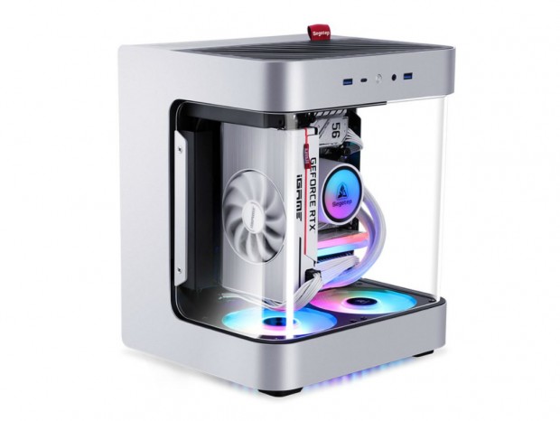 パノラマ曲面ガラスを採用する魅せるMini-ITXケース、Segotep「Slath mini」