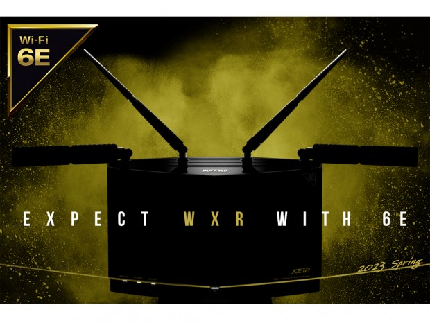 バッファロー、Wi-Fi 6E対応のフラッグシップトライバンドルーター2023年春発売