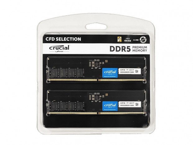 CFD販売、5,200MHz動作のDDR5メモリ64GBキット「W5U5200CM-32GS」など2製品