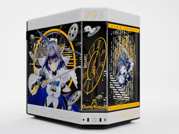 パノラマガラス採用ケースHYTE「Y60」にVTuber「オーロ・クロニー