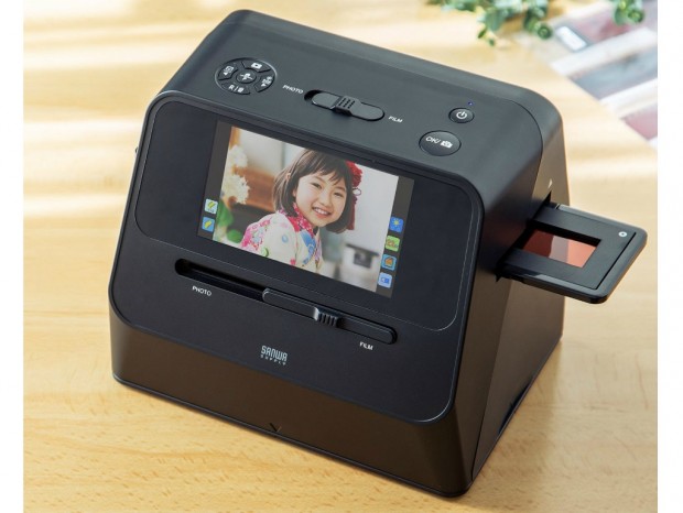 HDMIによる大画面出力に対応するフィルムスキャナがサンワダイレクトから