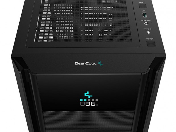 システム情報がモニタできるディスプレイ付きPCケース、Deepcool「CH510 MESH DIGITAL発売