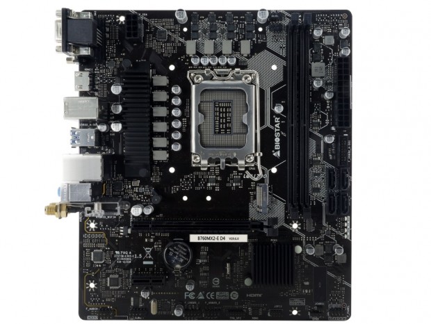 B760チップセット採用のエントリーMicroATXマザーボード、BIOSTAR「B760MX2-E D4」