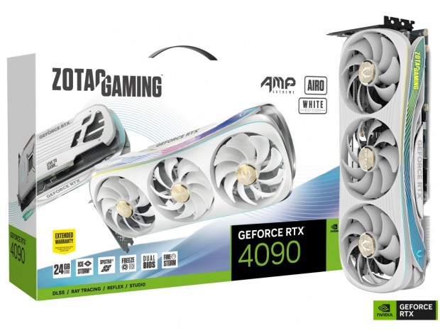 ZOTAC、ホワイトカラーのGeForce RTX 4090を直販サイト限定で発売開始
