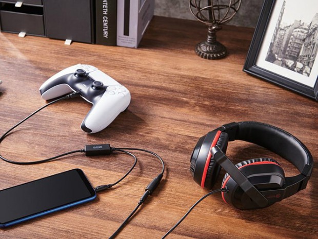 アナログミキサーが付属するゲーミングヘッドセット、エレコム「HS-GM04MSTBK」