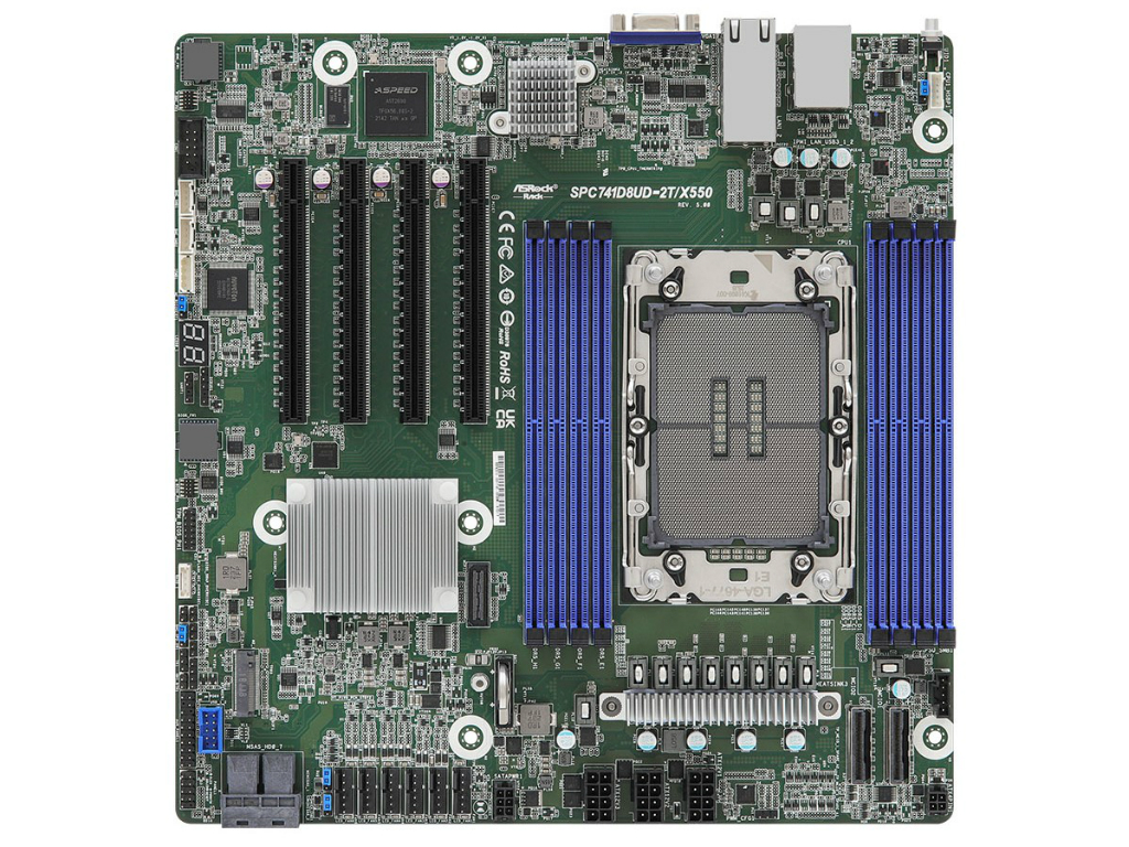 スーパーマイクロ H8DGU マザーボード AMD SP5100 AMD SR5670 Socket G34 DDR3 SDRAM  最大: 256 GB マザーボード