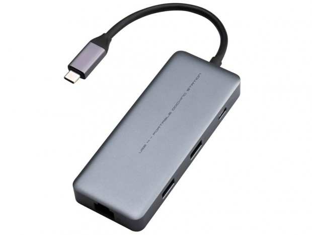 8K/60Hz出力に対応するUSB4ポータブルドッキングステーションがロジテックから