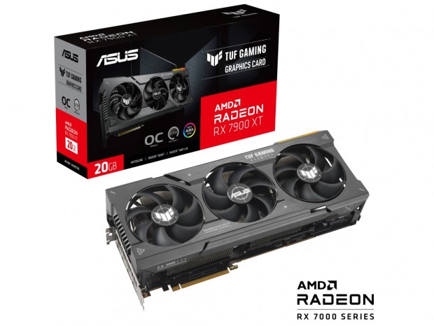 ASUS TUF GAMING、Axial-techファン採用3連ファンクーラー搭載のRadeon RX 7900シリーズ計2機種