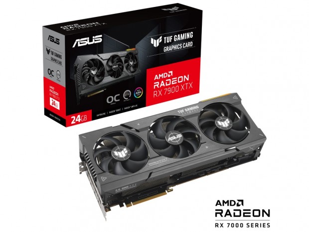 ASUS TUF GAMING、Axial-techファン採用3連ファンクーラー搭載のRadeon RX 7900シリーズ計2機種