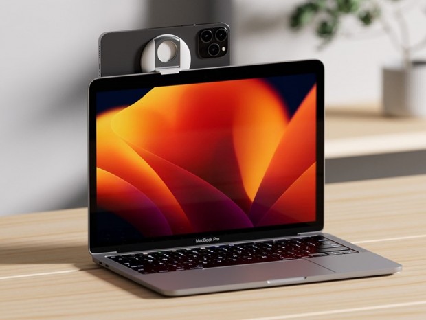 ベルキン、iPhoneをMacBookのWebカメラとして使うためのMageSafe対応マウンター
