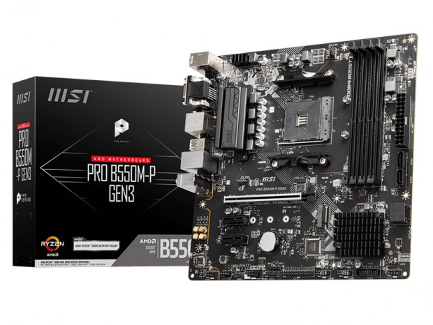 AMD B550チップ採用のビジネス向けMicroATX、MSI「PRO B550M-P GEN3」
