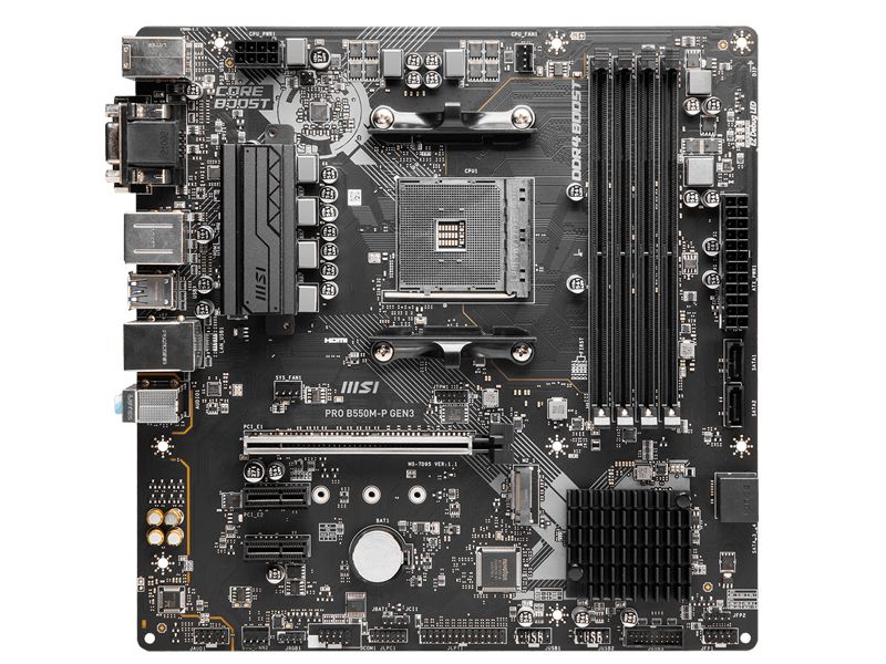 AMD B550チップ採用のビジネス向けMicroATX、MSI「PRO B550M-P GEN3