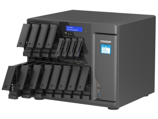 16基のホットスワップベイを搭載する大容量ハイブリッドNAS、QNAP「TS-1655」