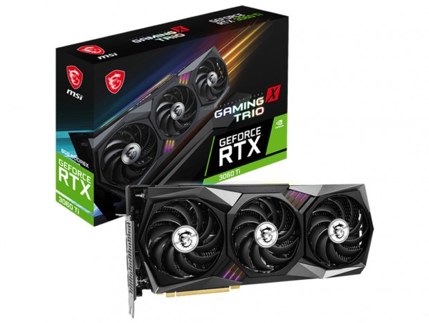 3連TORX FAN4.0搭載のMSI「GeForce RTX 3060 Ti GAMING X TRIO 8GD6X」2月3日発売