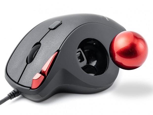 5ボタン仕様の親指トラックボール、有線・ワイヤレス・Bluetoothの3機種