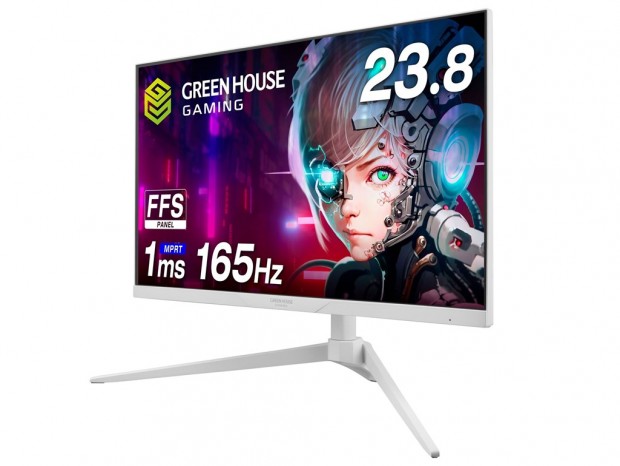 グリーンハウス、165Hz駆動の23.8型フルHDゲーミング液晶「GH-ELCG238B」発売